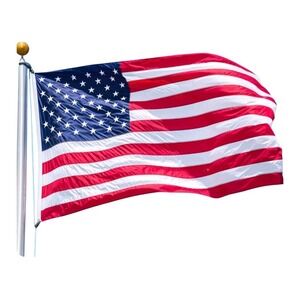 3 x 5 FT American Flag US USA National Single Sided Nylon Brass Grommets Outdoor